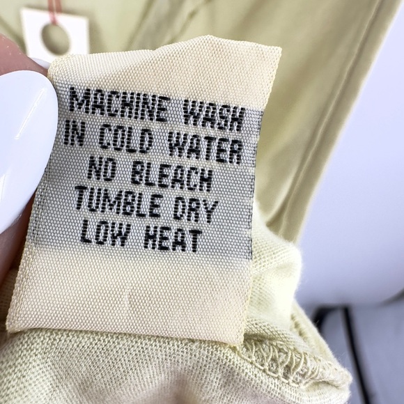 XCVI Wearables Lazzaro Tank Top Womens Size M Yellow Green Asymmetric Hem NWT - Picture 7 of 10